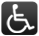 Lieu accessible par une personne en fauteuil roulant