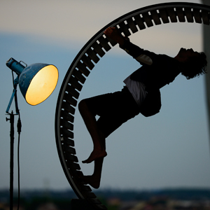 Performances circassiennes à l'air libre